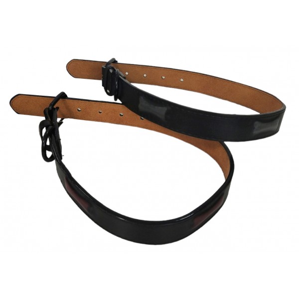 ΠΕΡΙΛΑΙΜΙΟ ΣΚΥΛΟΥ ΔΕΡΜΑΤΙΝΟ ΜΑΥΡΟ 2.5Χ57CM